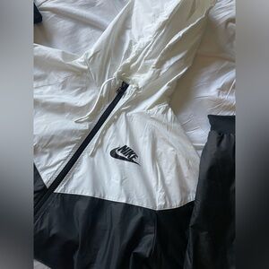 Nike Black and White wind breaker